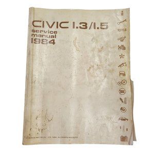 1984 Honda Civic 1.3 1.5 Service Manual 1st Edition Automotive Repair Shop Book